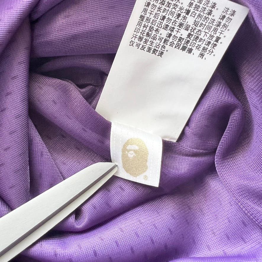 Bape A Bathing Ape Bape Football Relaxed Jersey Shirt Purple Bape A Bathing Ape Bape Football Relaxed Jersey Shirt Purple