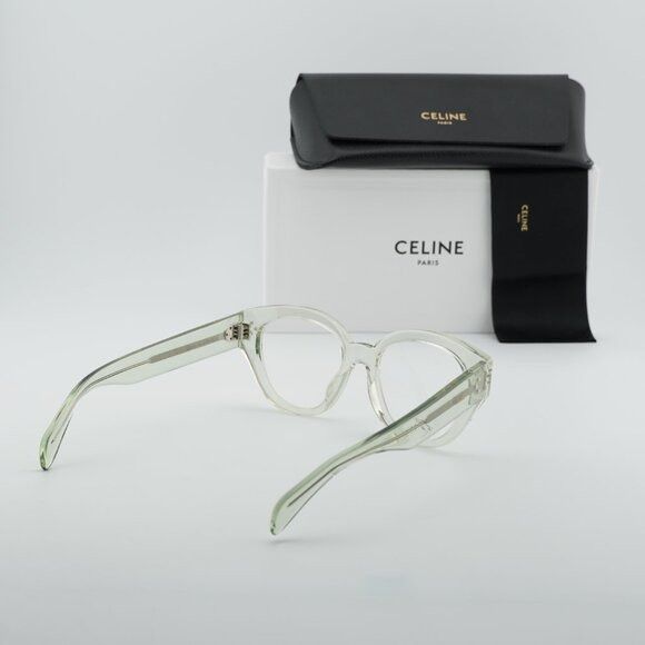 Celine Celine CL50132I 093 Eyeglasses Shiny Light Green 51mm Size ONE SIZE - 11 Thumbnail