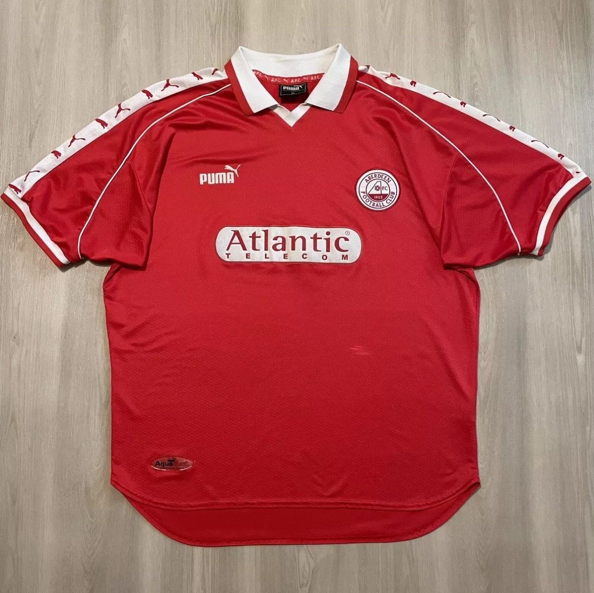 Puma × Vintage Vintage Aberdeen Football Club 1998-2000 Home Jersey Mens XL Size US XL / EU 56 / 4 - 1 Thumbnail
