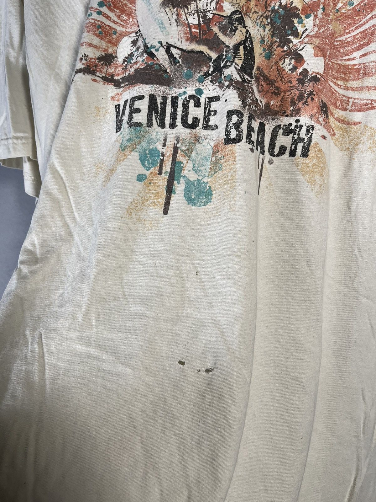 Vintage Vintage Venice Beach White Tee Size US L / EU 52-54 / 3 - 2 Thumbnail