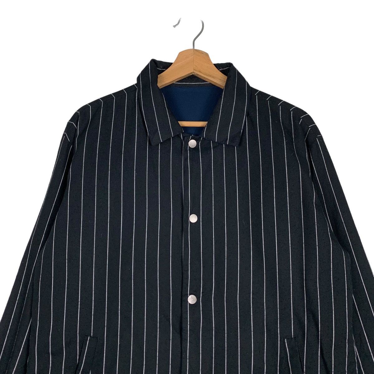 Takeo Kikuchi TAKEO KIKUCHI Hickory Stripe Reversible Jacket #0881-C39 Size US M / EU 48-50 / 2 - 2 Thumbnail