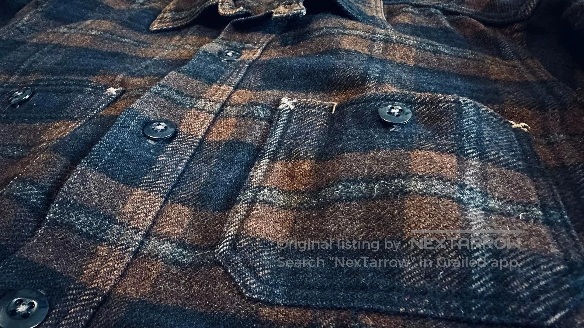 Japanese Brand Thick Wool Flannel Shirt for Winter. Size US M / EU 48-50 / 2 - 6 Thumbnail