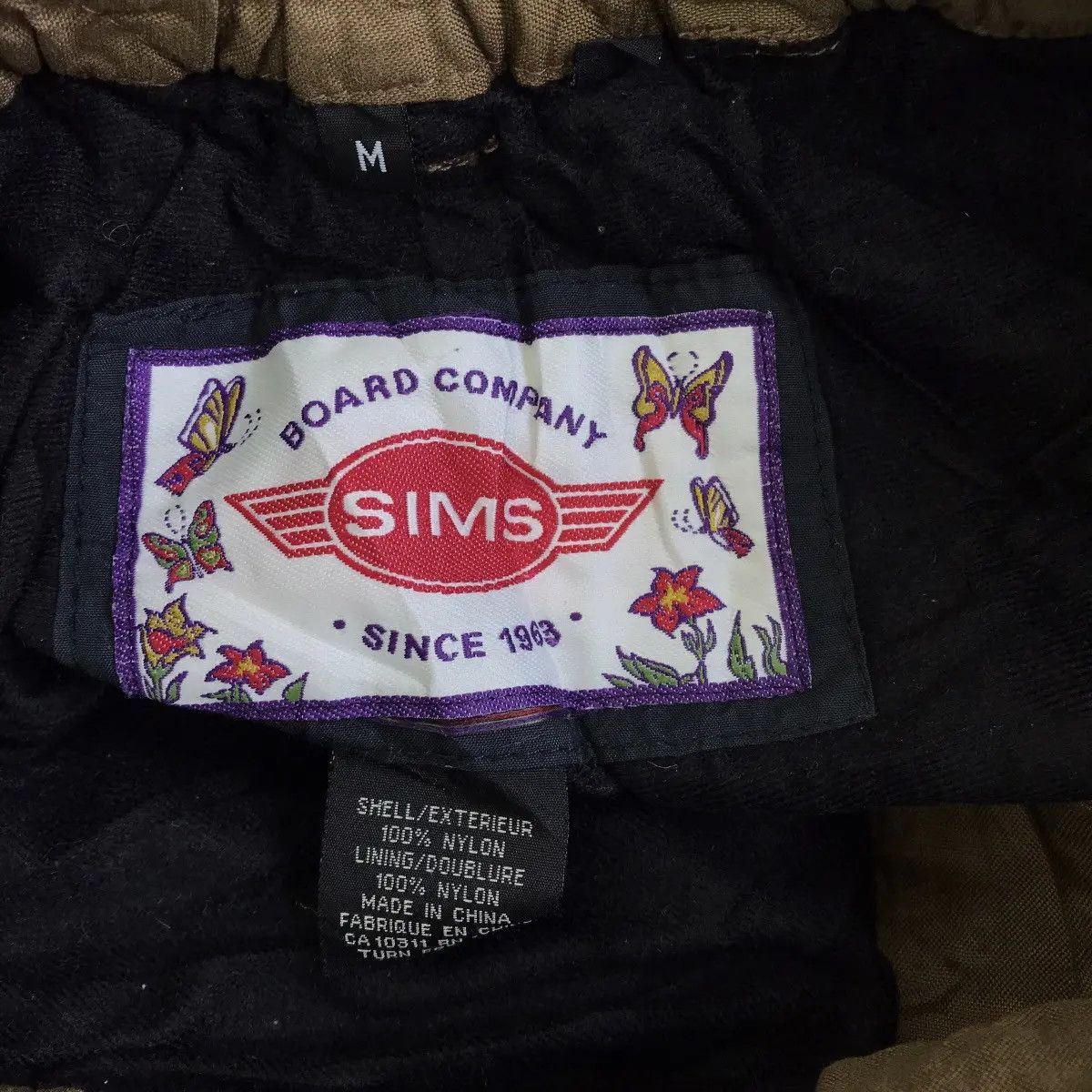 Vintage Vintage SIMS BOARD COMPANY Butterfly Embroidered Ski Pant Size 28" / US 6 / IT 42 - 8 Thumbnail