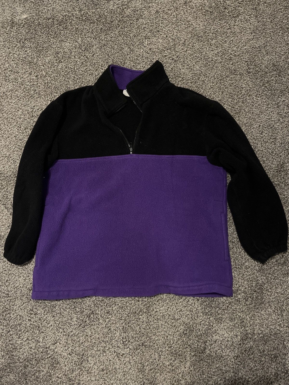 Nordstrom Vintage 80s Nordstrom Fleece Jacket Purple/Black Made in USA Size US M / EU 48-50 / 2 - 1 Thumbnail