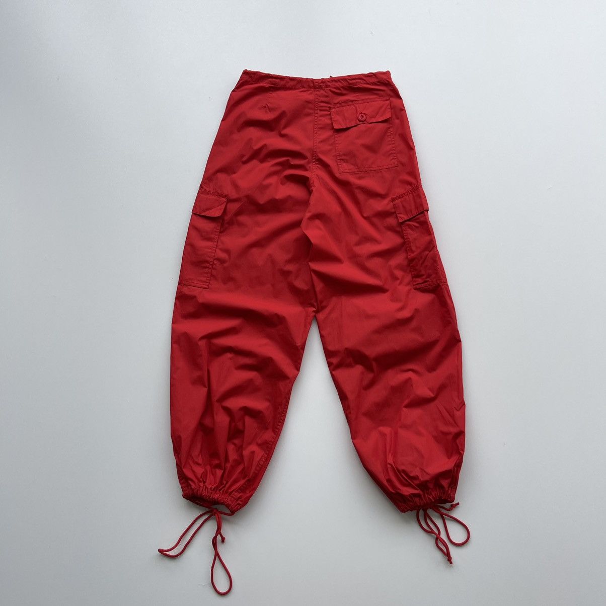 Vintage UFO Vintage Baggy Cargo Pants Red Y2K Size US 30 / EU 46 - 3 Thumbnail
