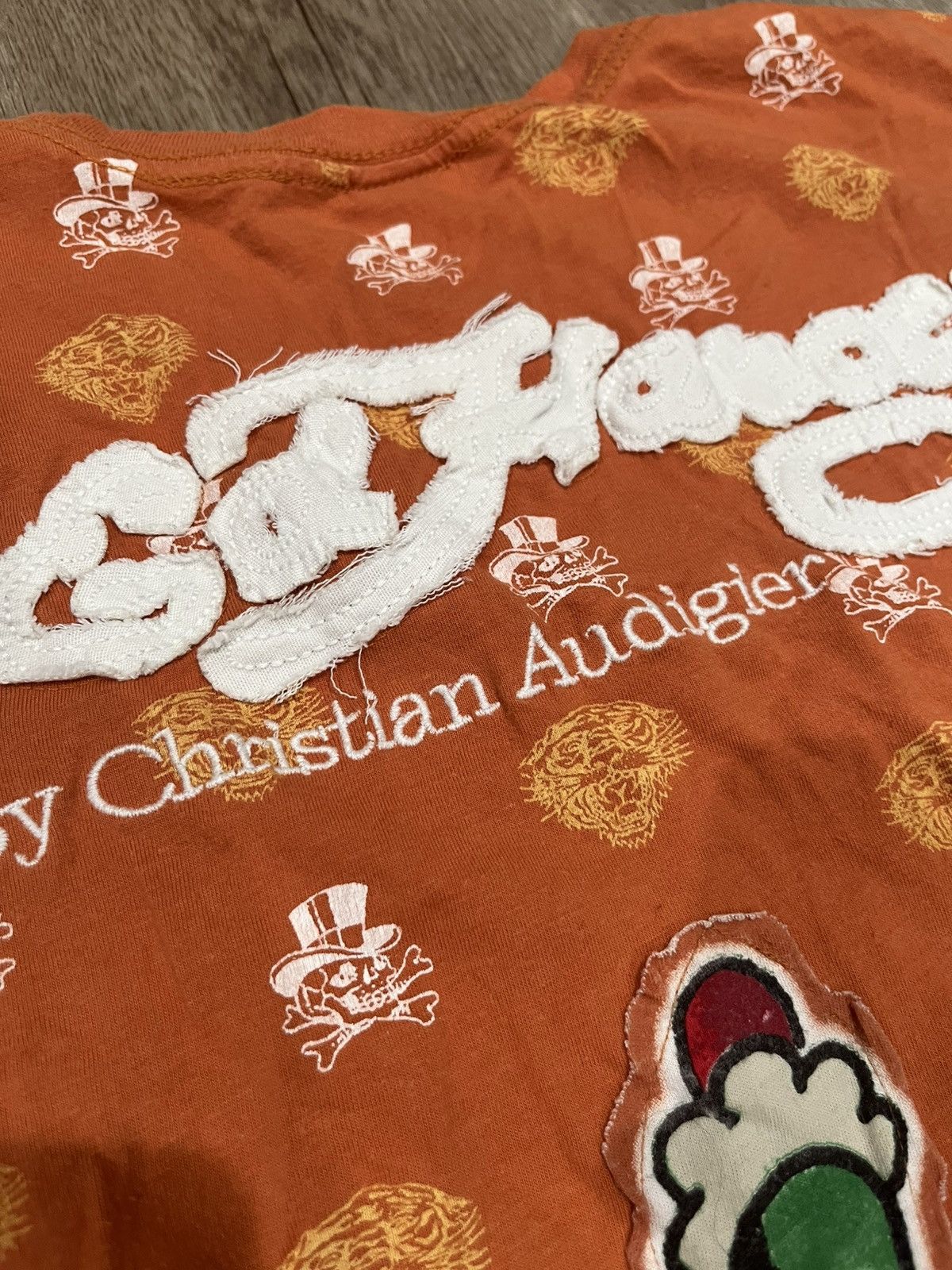 Ed Hardy Vintage Ornage Ed Hardy Y2K shirt Size US L / EU 52-54 / 3 - 7 Thumbnail
