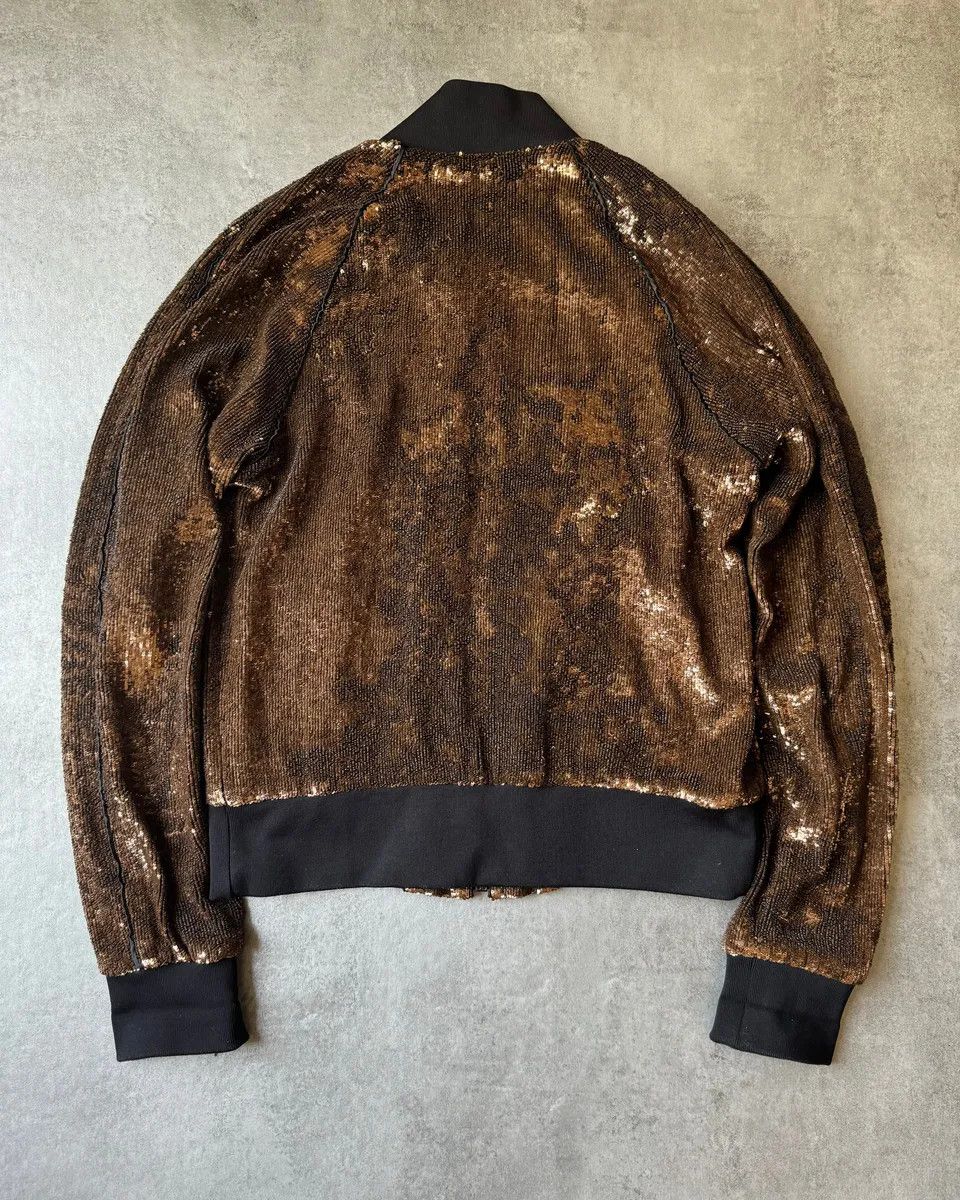 Dolce & Gabbana 2010s Dolce & Gabbana Sequin Brown Jacket Size M / US 6-8 / IT 42-44 - 3 Thumbnail