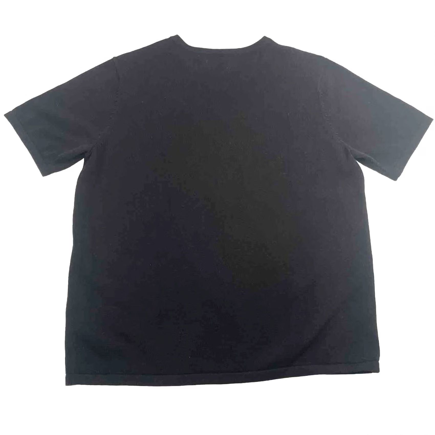 Vintage Liz Baker Short Sleeve Shirt Women Small Black Crew Neck Pullover Knit Blouse Basic Regular Sleeve Short Crew Neck RN#93677 Females Size S / US 4 / IT 40 - 2 Thumbnail