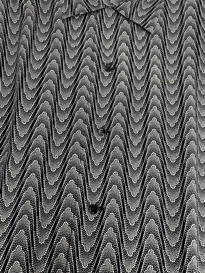 Celine CELINE size 40 Water ripple printed shirt short sleeve Size US XXS / EU 40 - 4 Thumbnail
