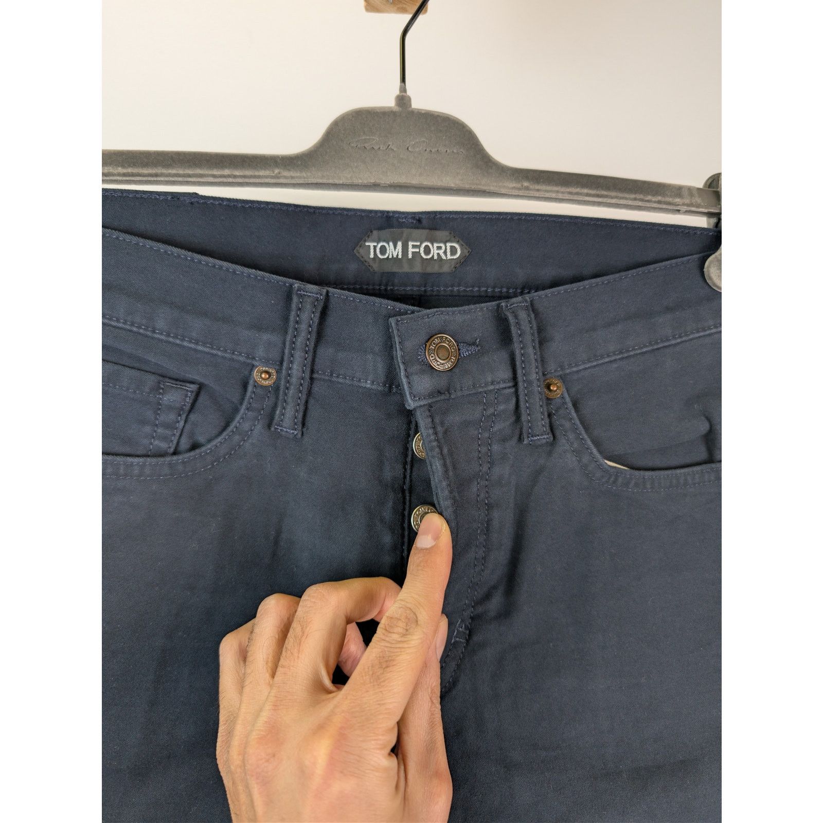 Tom Ford o1rshd1 Straight Fit Denim Jeans in Blue Size US 30 / EU 46 - 8 Thumbnail