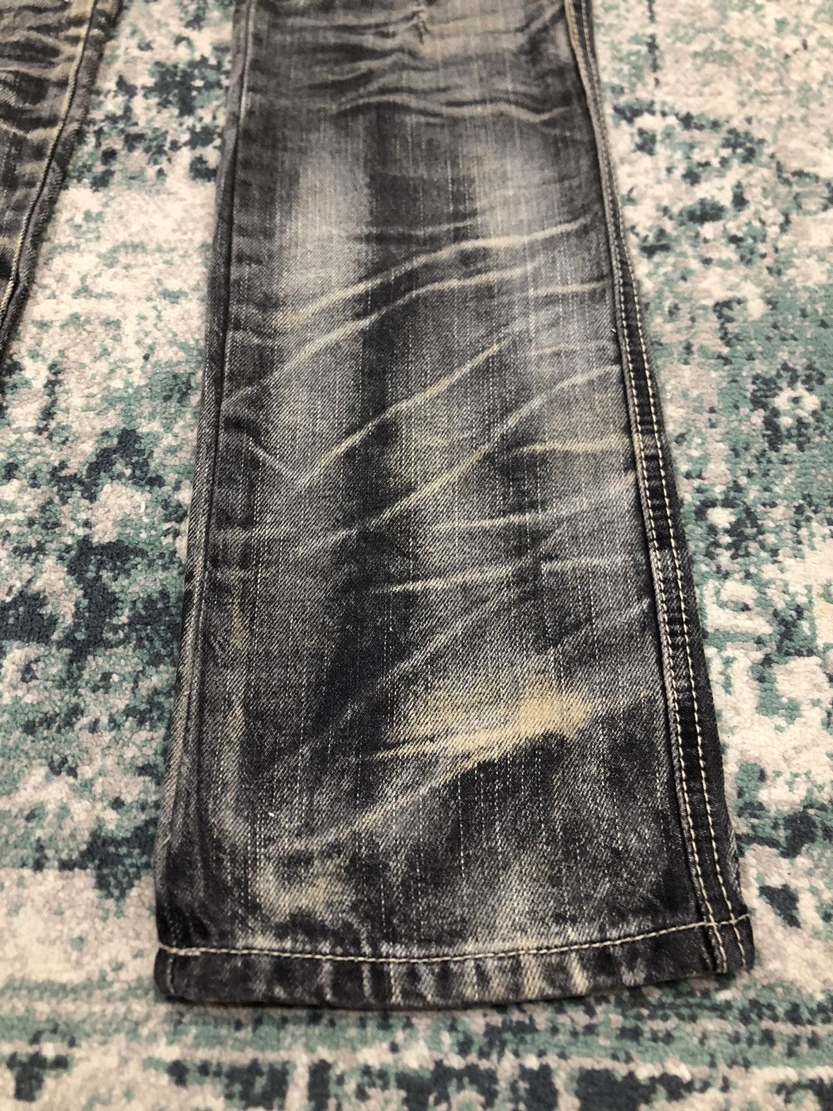 14th Addiction 2000s Japanese Brand SpRay Distressed Flared Denim Size US 29 - 5 Thumbnail