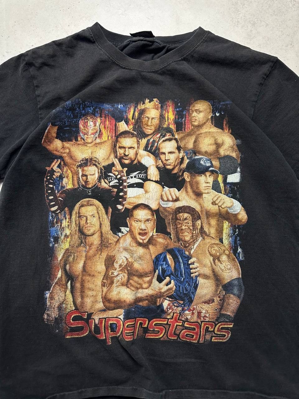 Vintage × WWE Vintage WWE Superstars Graphic Boxy T-shirt L Size US L / EU 52-54 / 3 - 3 Thumbnail