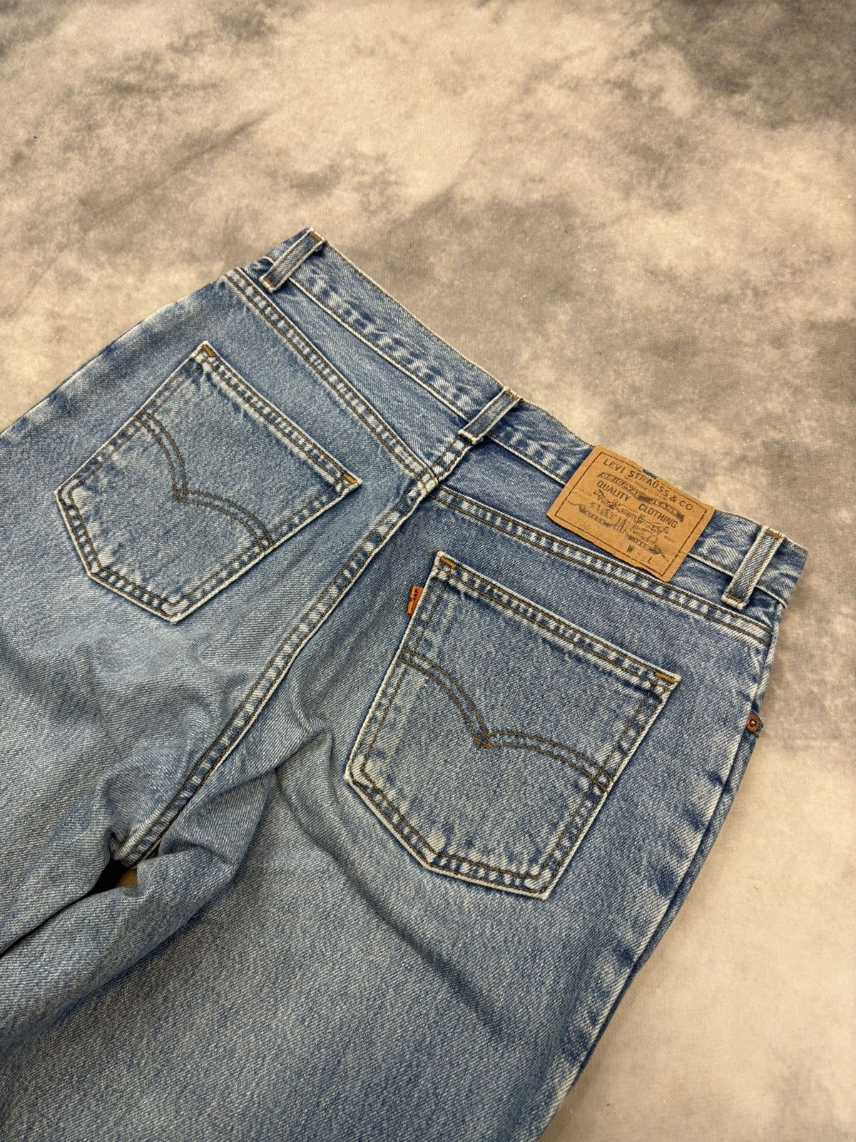 Levi's × Levi's Vintage Clothing × Vintage Levi’s 726 loose fit orange tab jeans 90s essentials Size US 33 - 4 Thumbnail