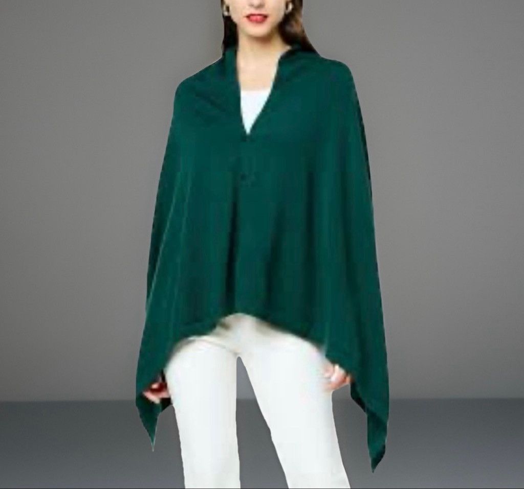 Other NWT Iman Global Chic Collection Forest Green Shawl/Wrap Size L / US 10 / IT 46 - 1 Thumbnail