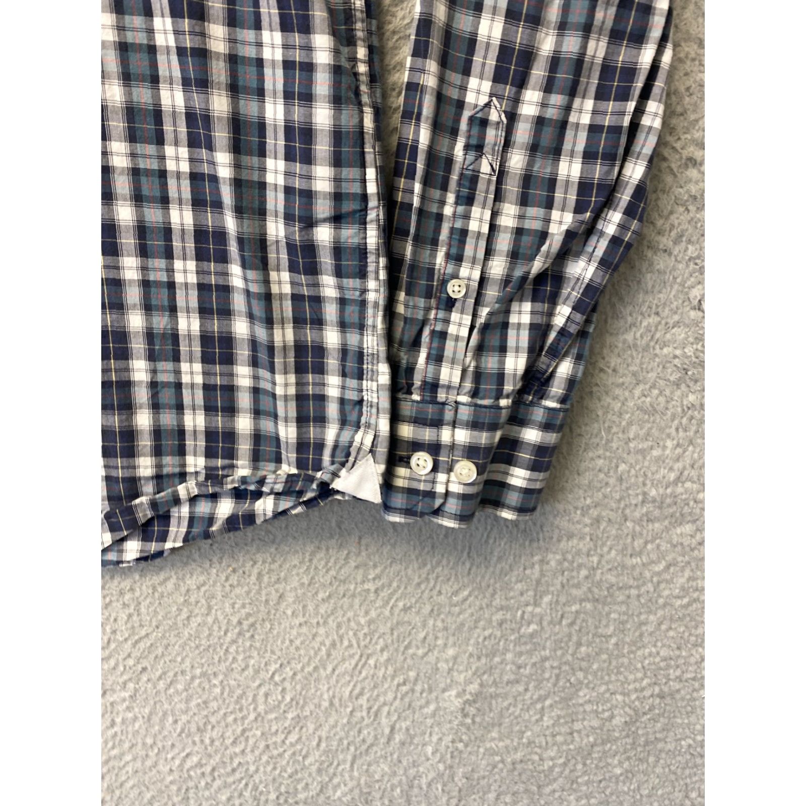 Gap Gap Button Up Shirt Mens Size Medium Blue Green Plaid Long Sleeve 97-58 Logo Casual Regular Cotton Size US M / EU 48-50 / 2 - 4 Thumbnail