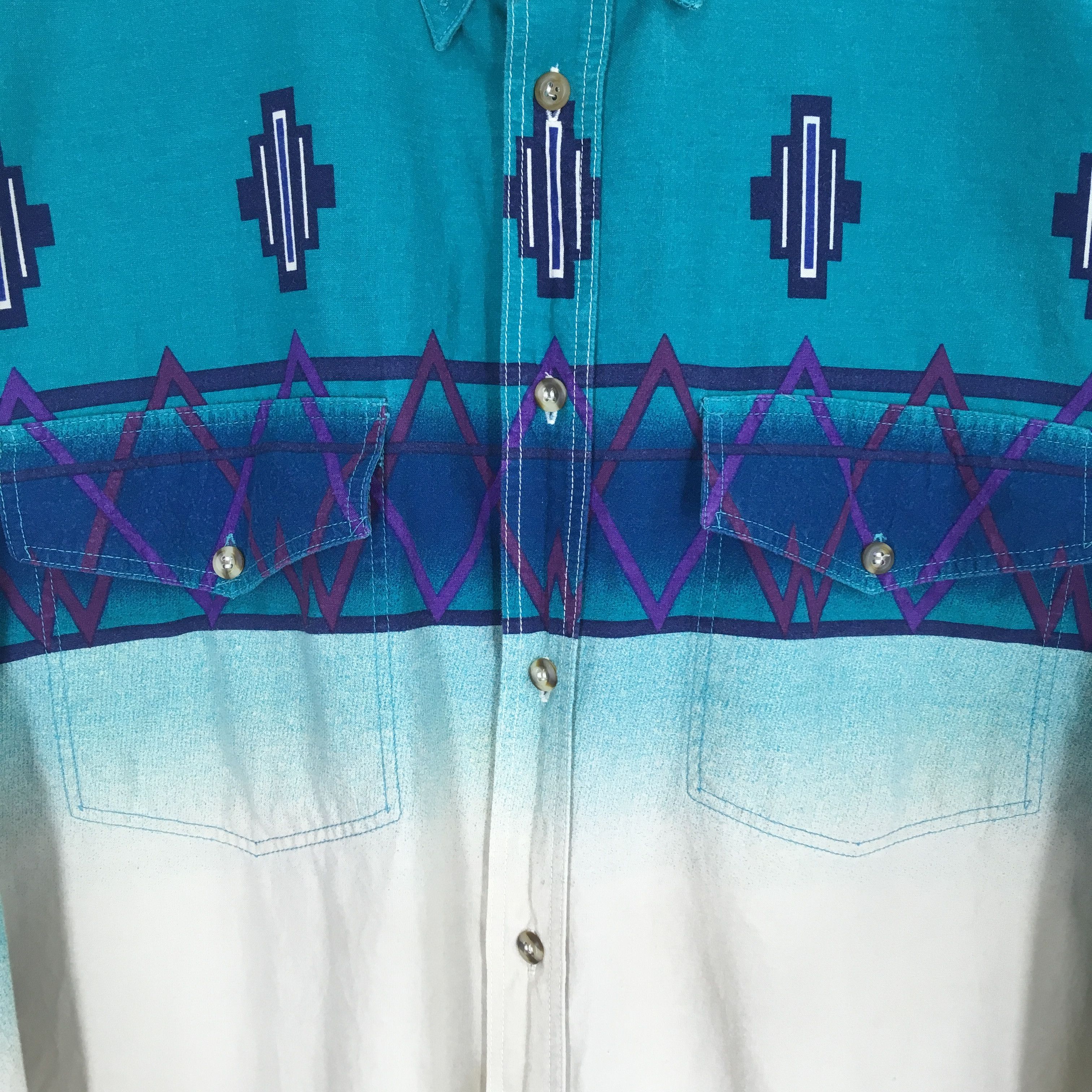 Express Vintage 90s Retro Express Rider Western Shirt Size US XL / EU 56 / 4 - 4 Thumbnail