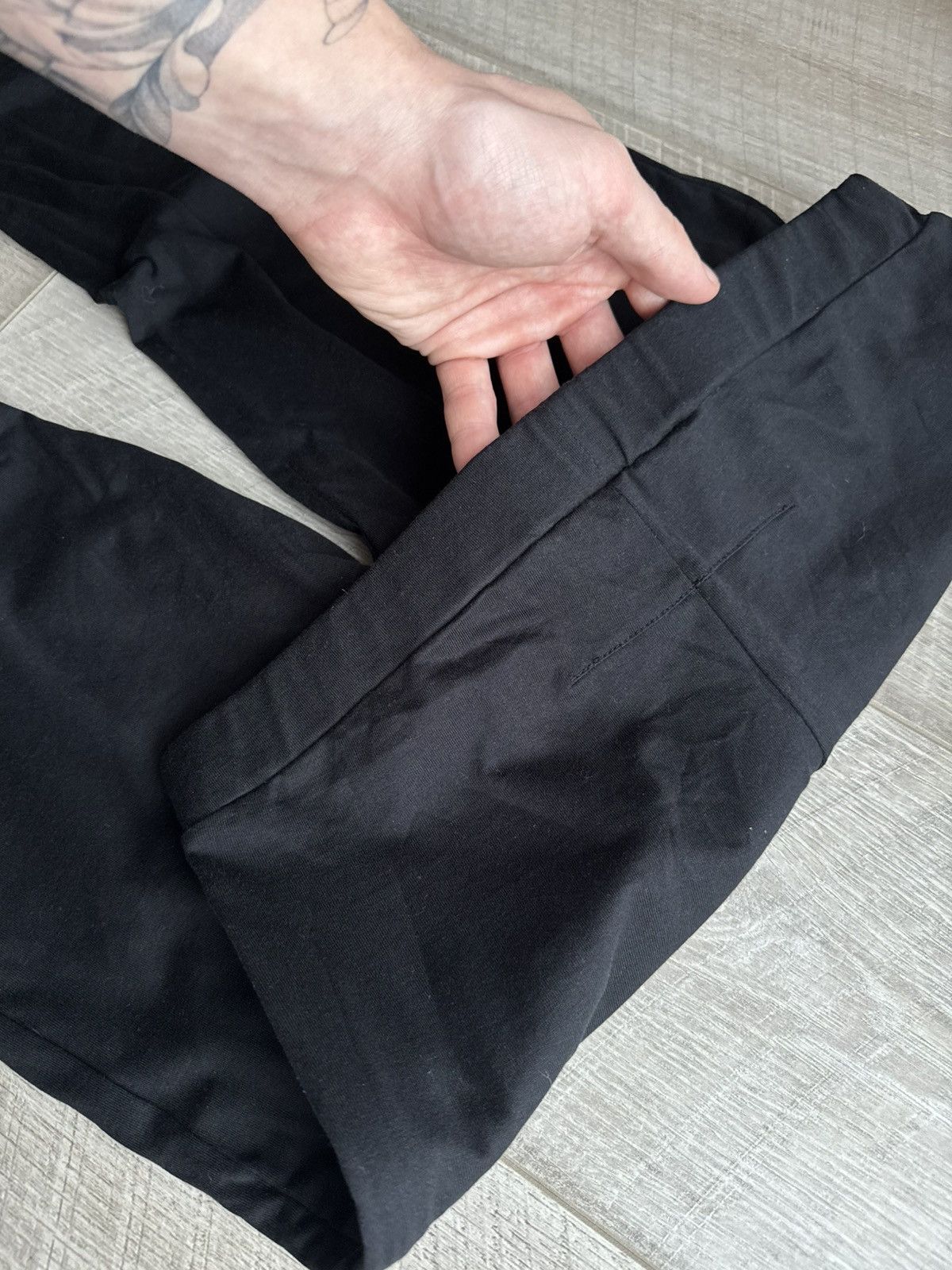 Givenchy Givenchy Black Cotton Jersey RIRI Zip Detail Leggings Size 32" / US 10 / IT 46 - 6 Thumbnail