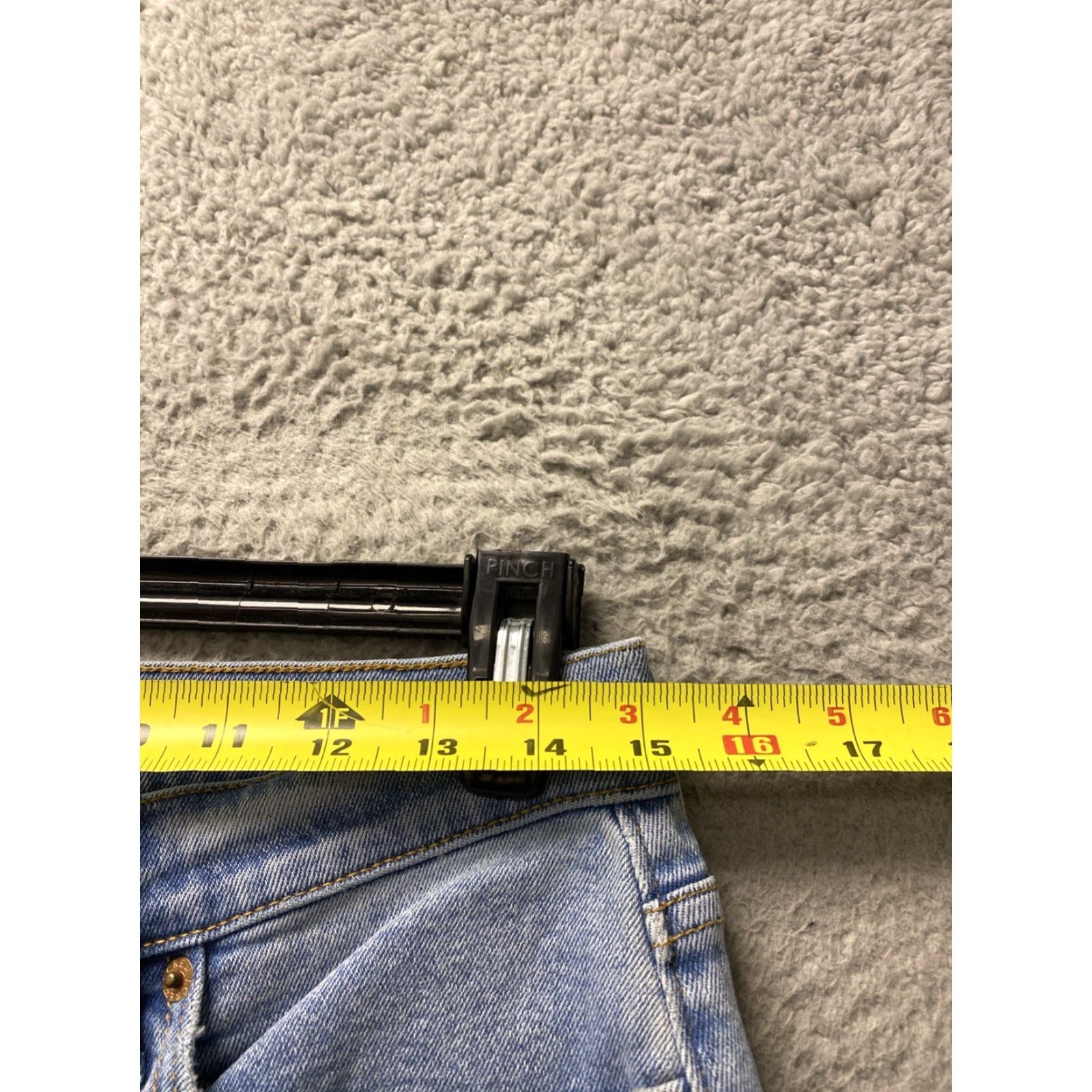 J.Crew J.Crew Jeans Women’s 29x25 Flare High Rise Blue Denim Slimming Button Zip Raw Hem Regular Size 29" - 7 Thumbnail
