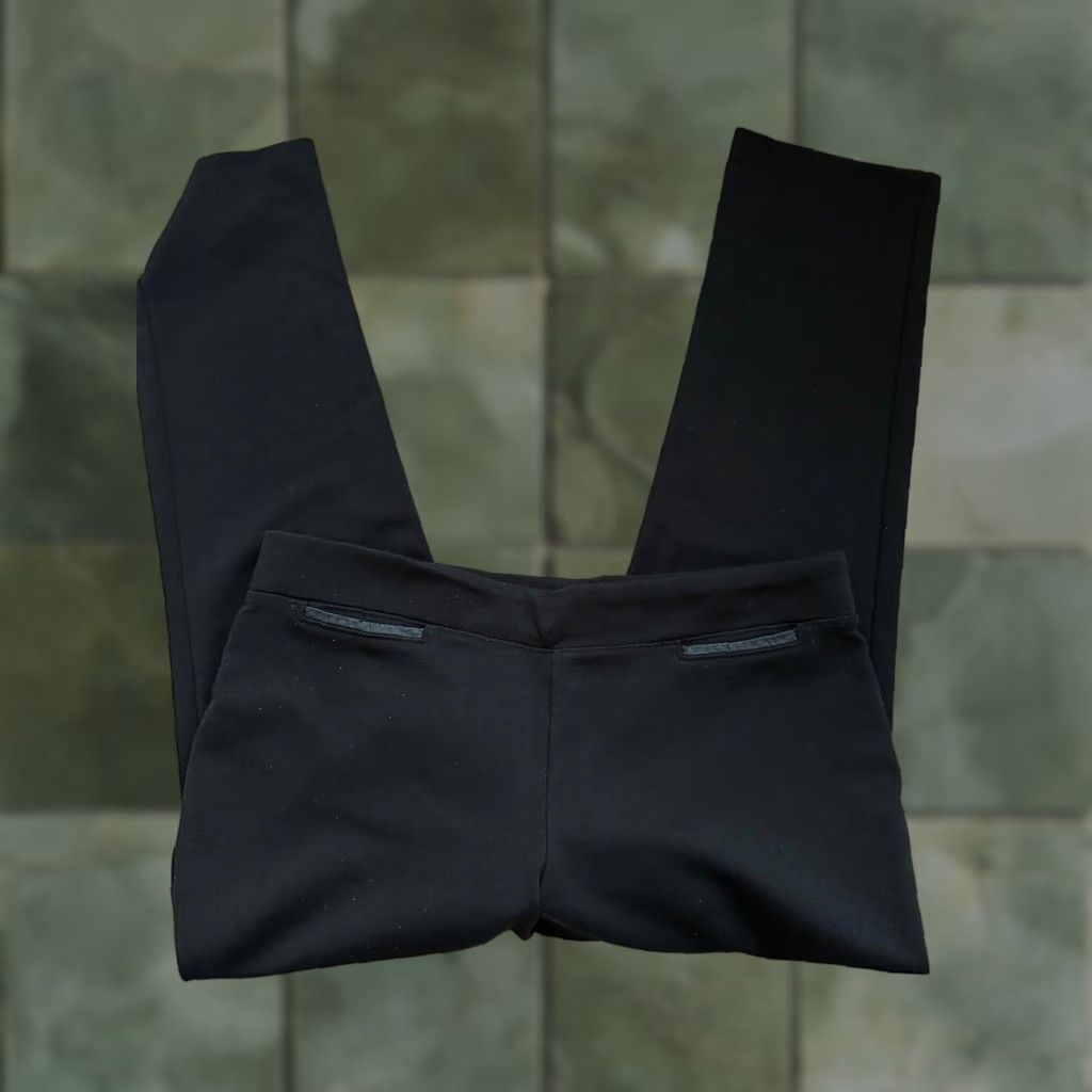 Chaps CHAPS Women's Dress Pants Pull-On Elastic Waist Black Large Straight Leg Size 36" / US 14 / IT 50 - 1 Thumbnail