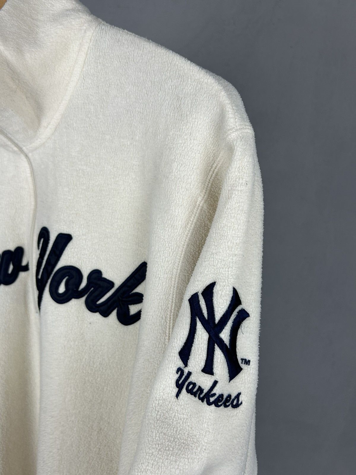 MLB MLB New York Yankees Fleece 1/4 Zip Sweatshirt Size L Size US L / EU 52-54 / 3 - 5 Thumbnail