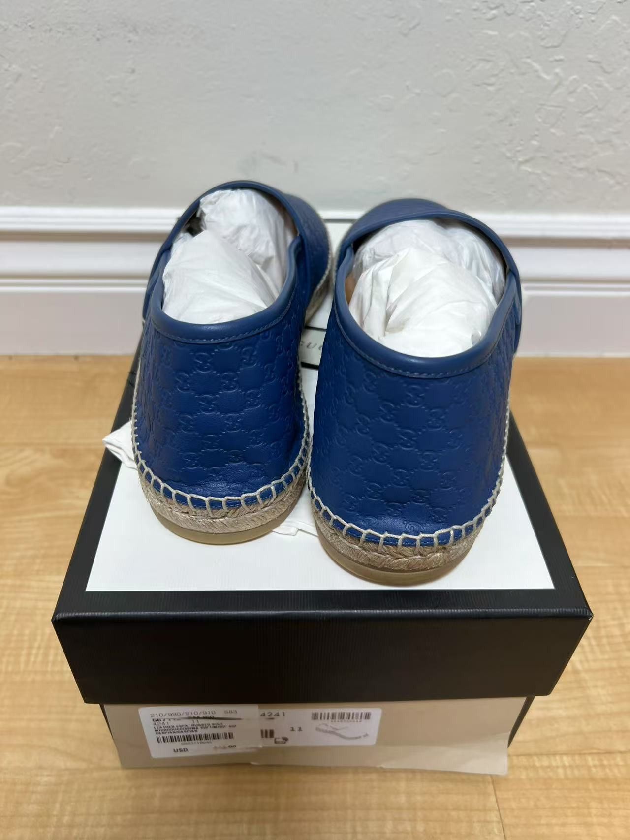 Gucci GUCCI Microguccissima Pattern Leather Espadrilles Size US 11.5 / EU 44-45 - 6 Thumbnail