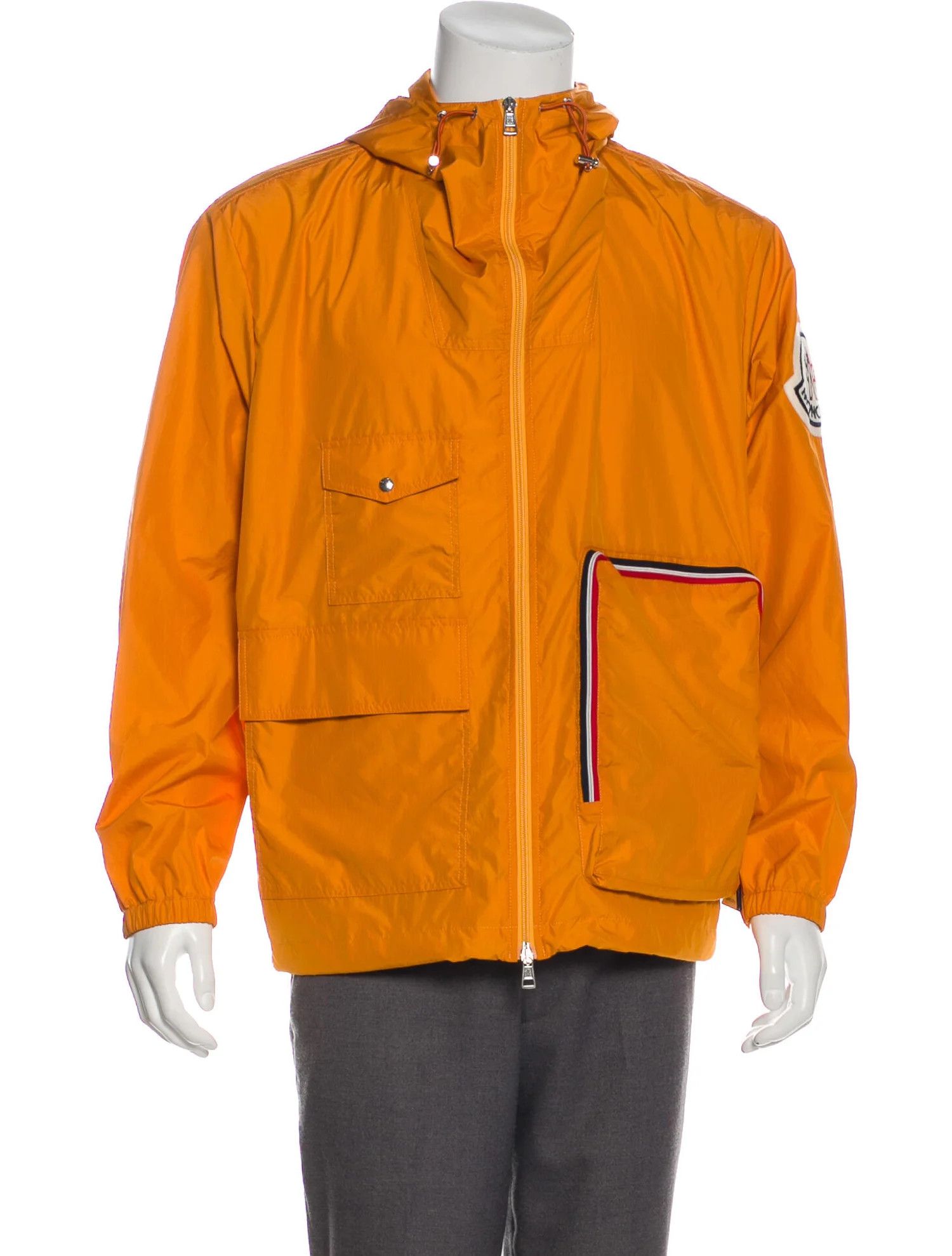 Moncler o1tko10825 Genius Logo Windbreaker Jacket in Orange Size XL / US 12-14 / IT 48-50 - 1 Thumbnail