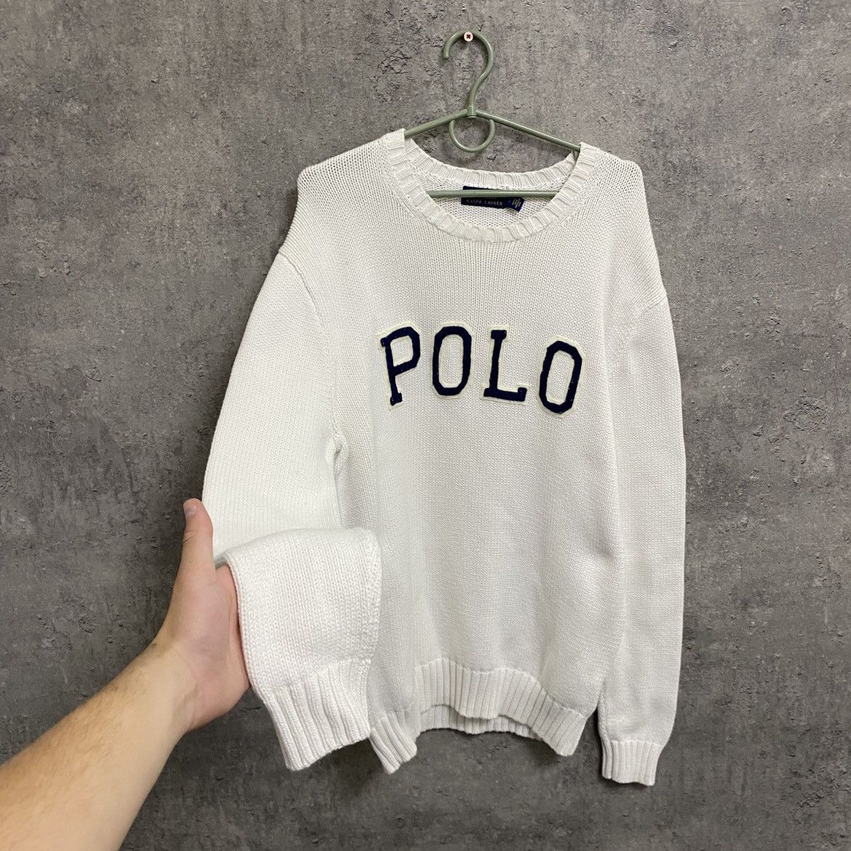 Polo Ralph Lauren Polo Ralph Lauren Vintage Sweater Big Logo Knit Sweatshirt Size US S / EU 44-46 / 1 - 2 Thumbnail