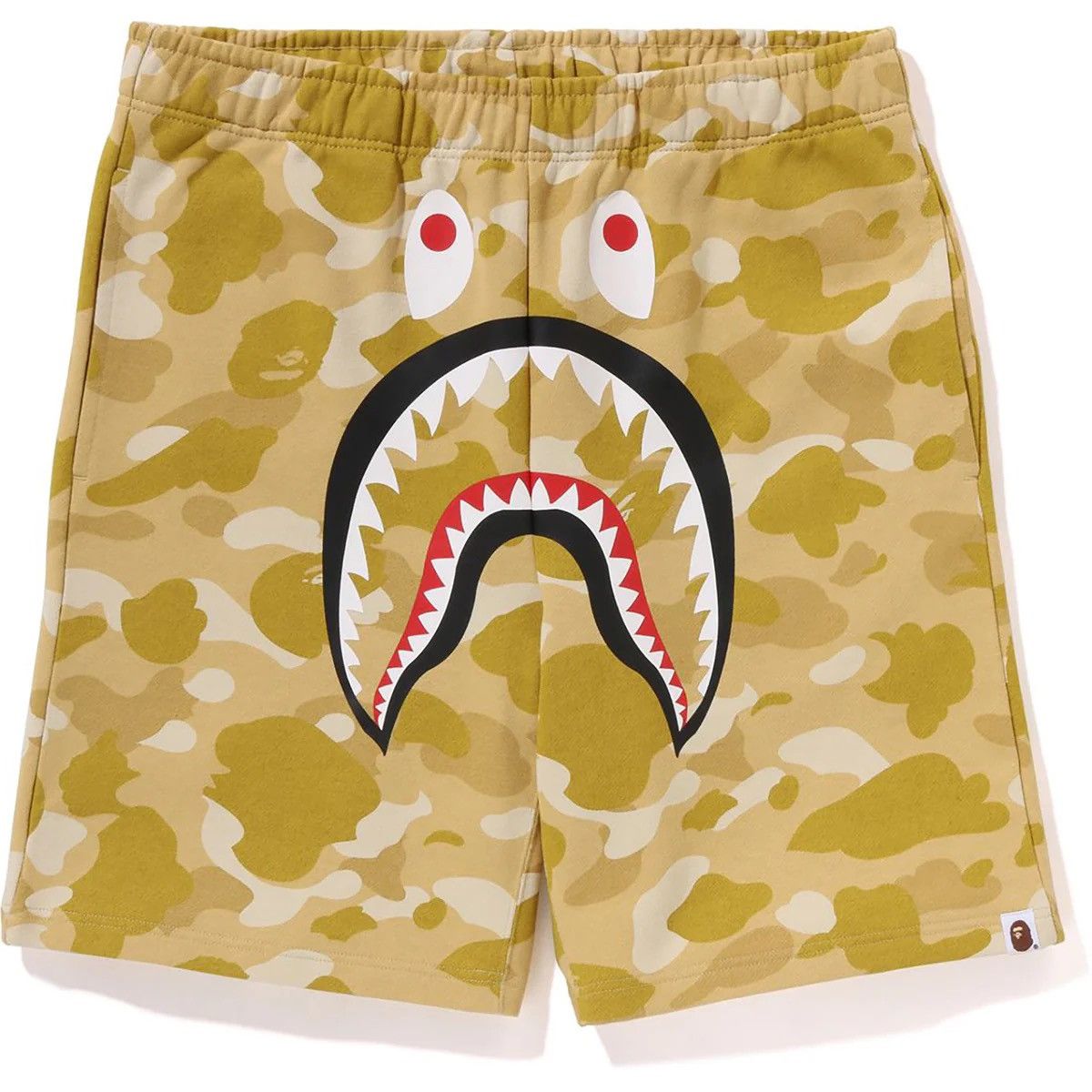 Bape Bape Yellow Color Camo Shark Sweat Shorts Size US 30 / EU 46 - 5 Thumbnail
