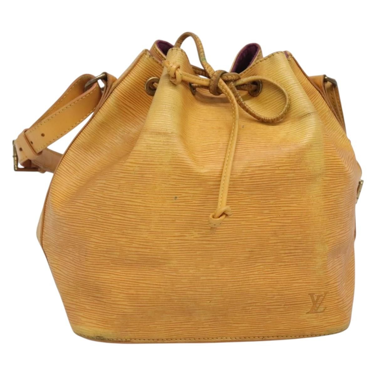 LOUIS VUITTON Epi Petit Noe Shoulder Bag Yellow M44109