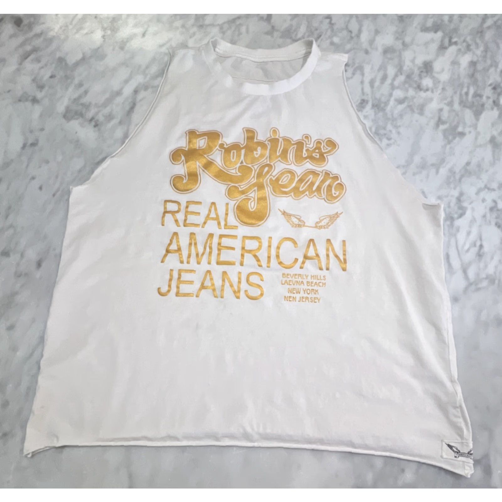 Thrasher ROBIN’S JEANS Shirt Men 3XL White Cotton USA Cut Stained Thrashed Size US XXL / EU 58 / 5 - 2 Thumbnail