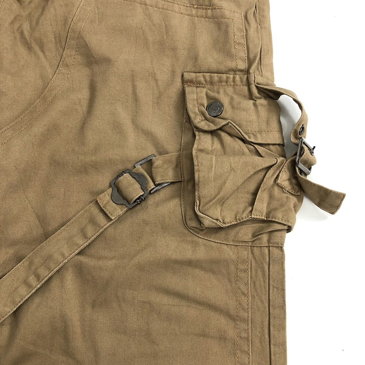 If Six Was Nine × Japanese Brand × LOWBOX Vintage Y2K Lowbox Bondage Double Knee Cargo Pants Size US 34 / EU 50 - 7 Thumbnail
