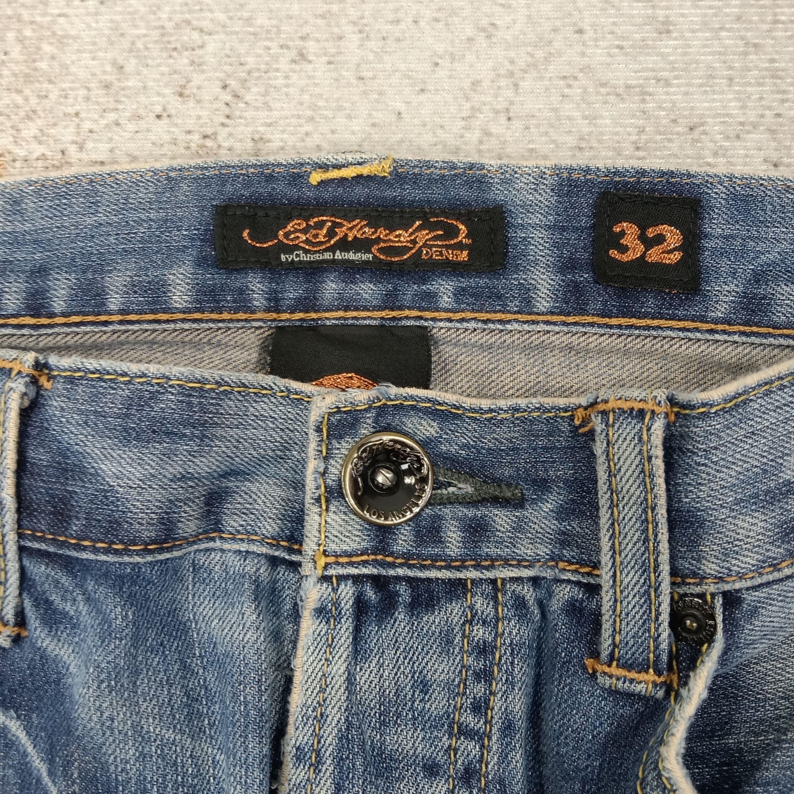 Ed Hardy Ed Hardy by Christian Audiguer Designer Denim Jeans C258N3 Size US 32 / EU 48 - 9 Thumbnail