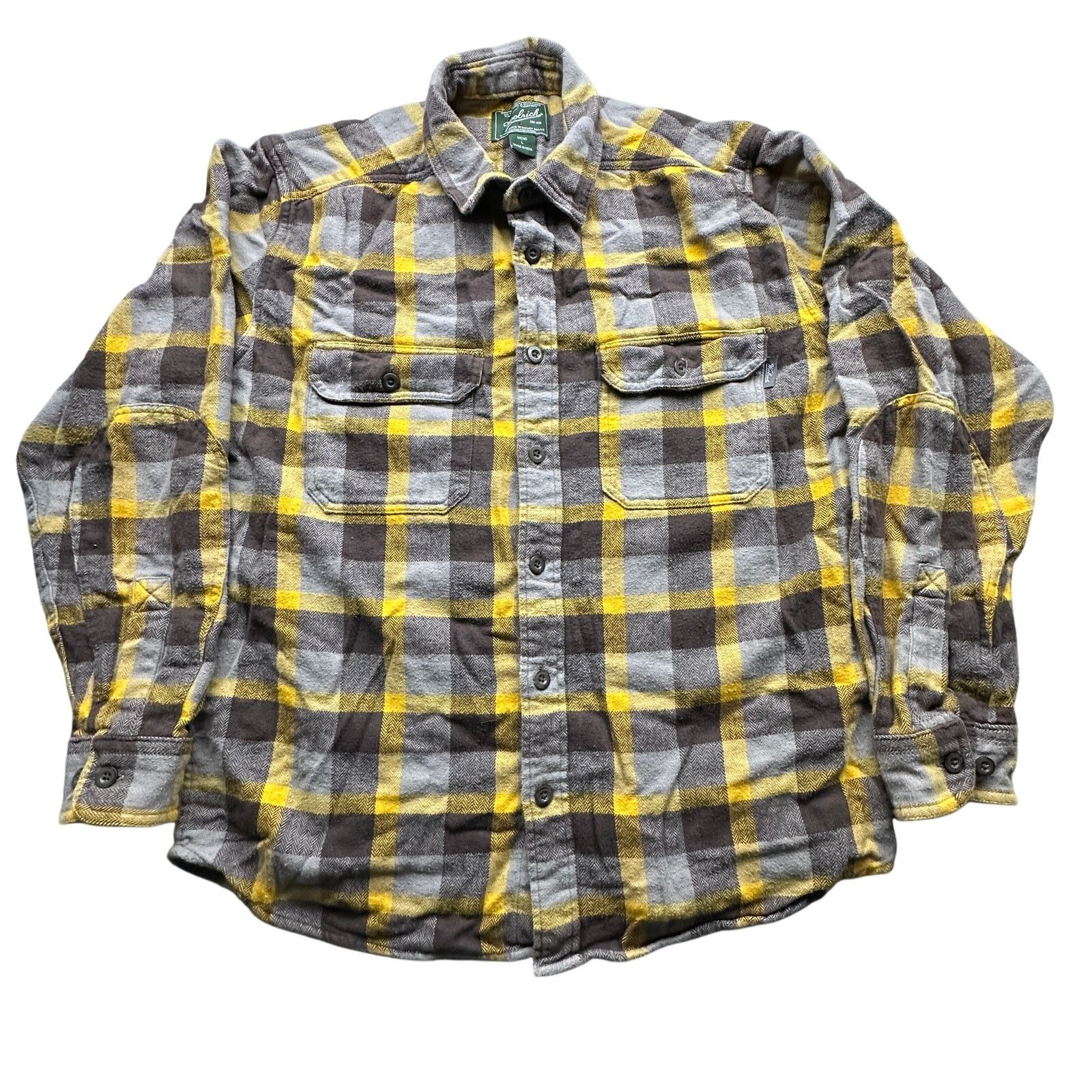 Woolrich Woolen Mills Woolrich Oxbow Bend Flannel Shirt Mens L Plaid Yellow Gray Size US L / EU 52-54 / 3 - 1 Thumbnail