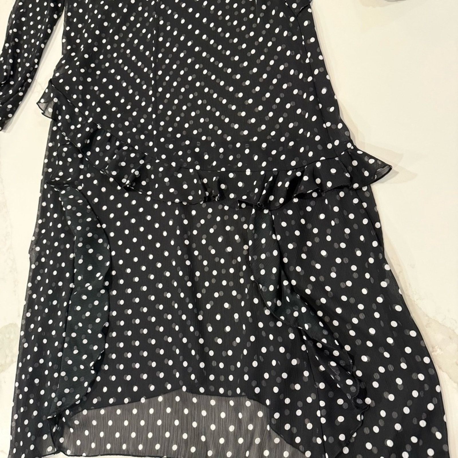 Anthropologie Maeve Anthropologie Sheer PolkaDot Midi Dress Womens Small Size S / US 4 / IT 40 - 9 Thumbnail