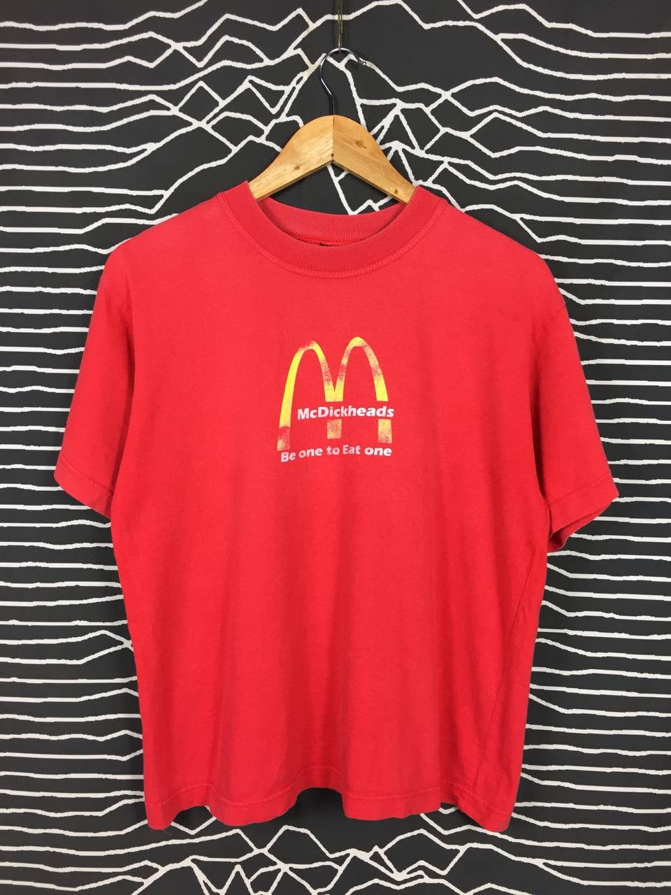 Seditionaries × Vintage Vtg 90s McDickheads Be One To Eat One McD Parody Funny Tee Size US S / EU 44-46 / 1 - 2 Thumbnail