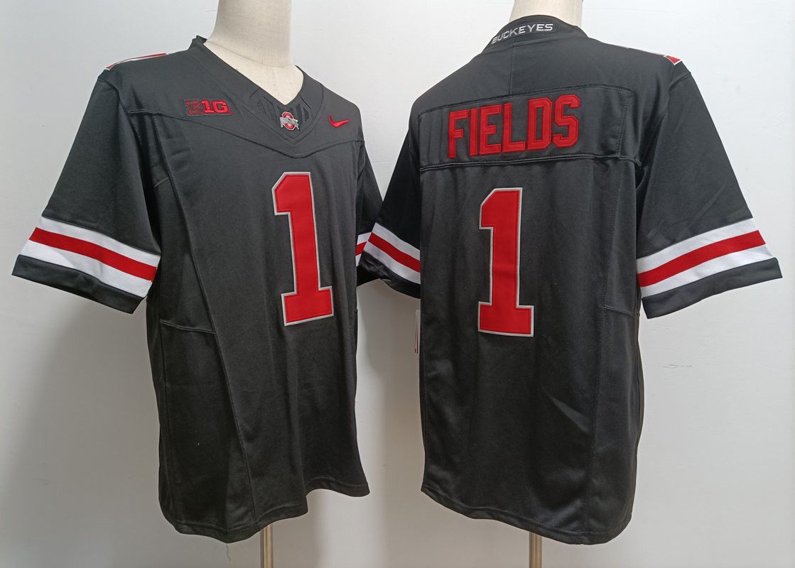 Other JUSTIN FIELDS Ohio State Black College Jersey Size US L / EU 52-54 / 3 - 3 Thumbnail
