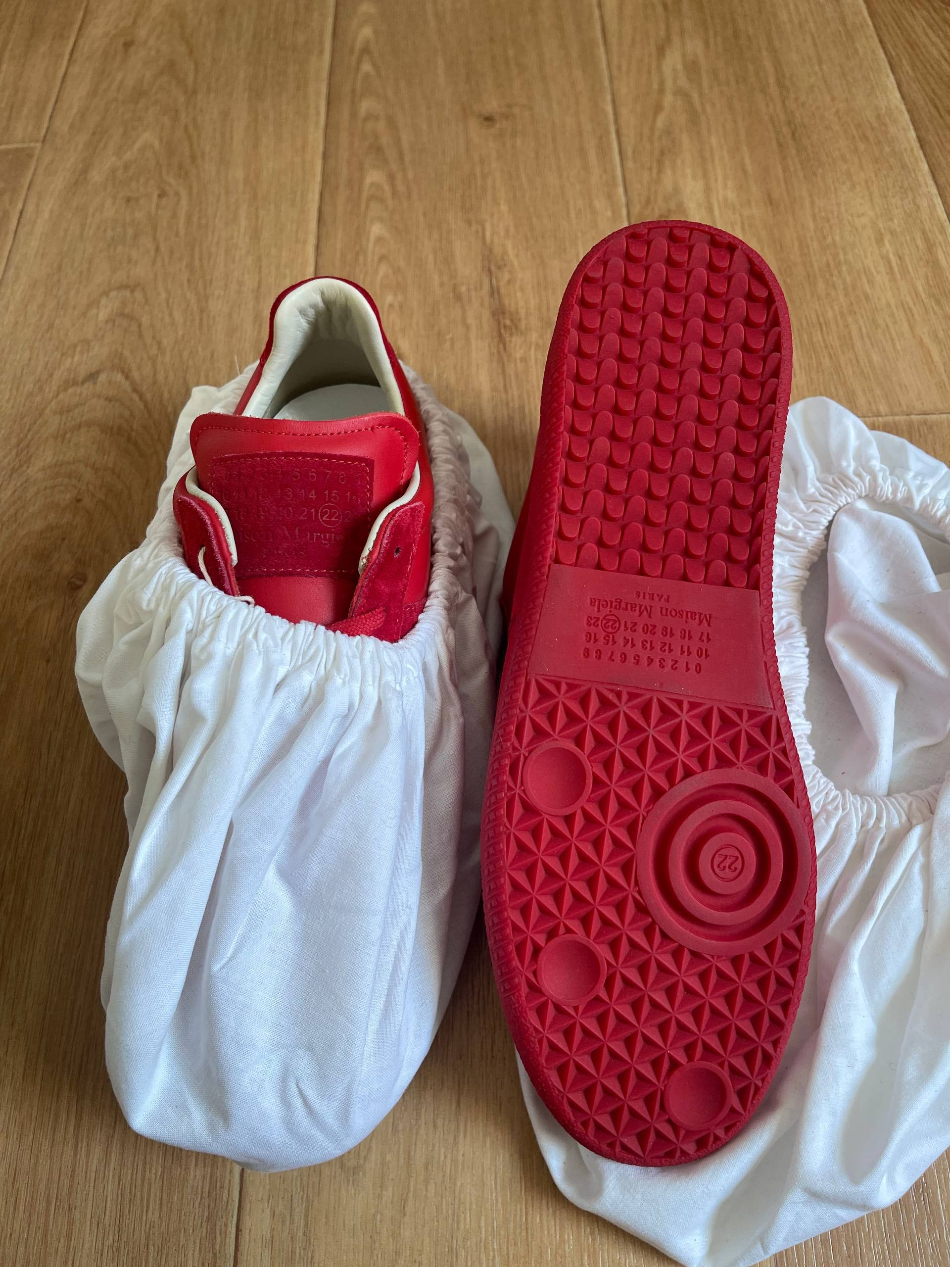 Maison Margiela Maison Martin Margiela MMM Low tTop Replica Red Sneaers Sz43 Size US 10 / EU 43 - 15 Thumbnail