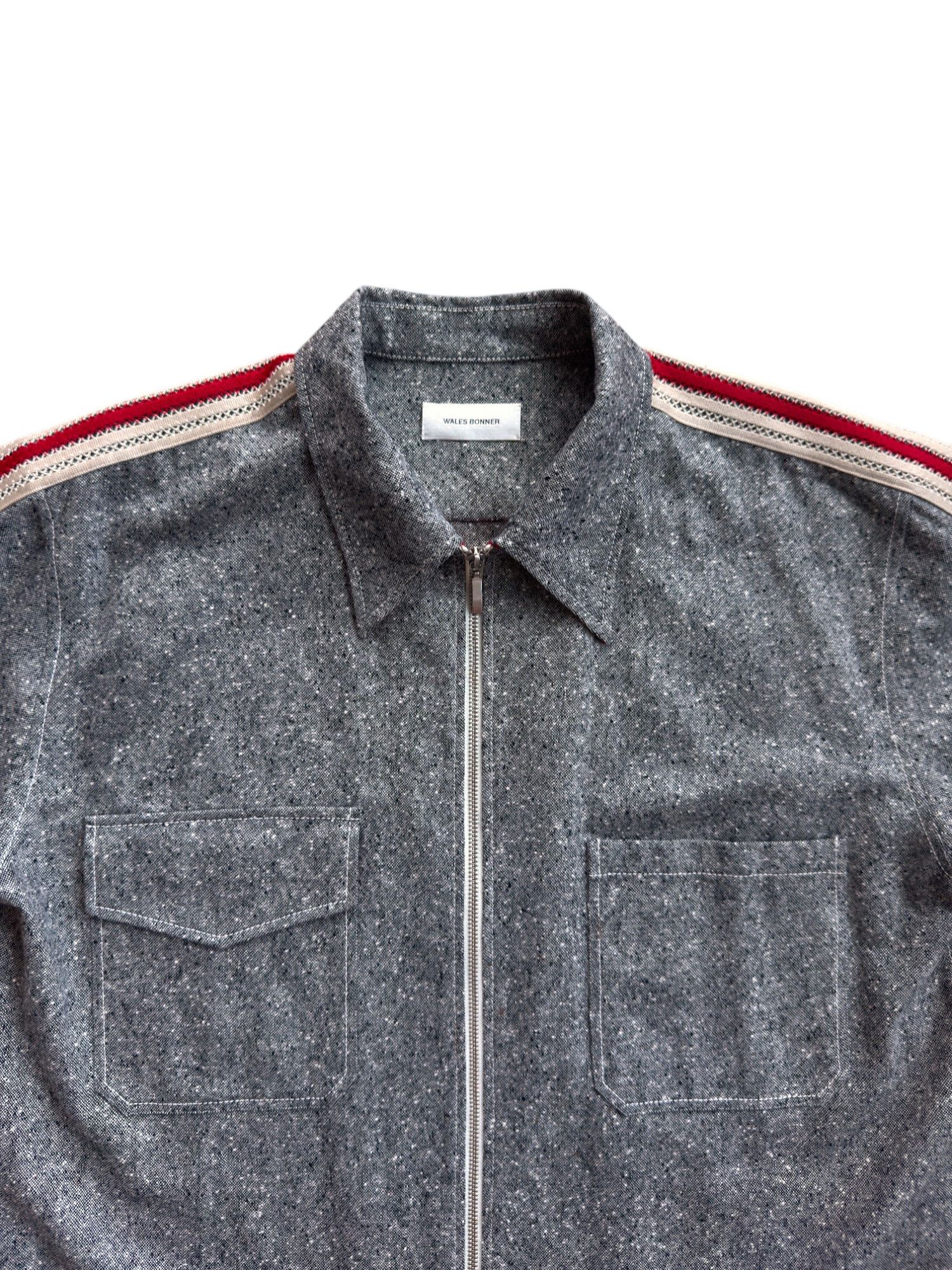 Wales Bonner Grey Charlie Zipped Jacket Size US L / EU 52-54 / 3 - 2 Thumbnail