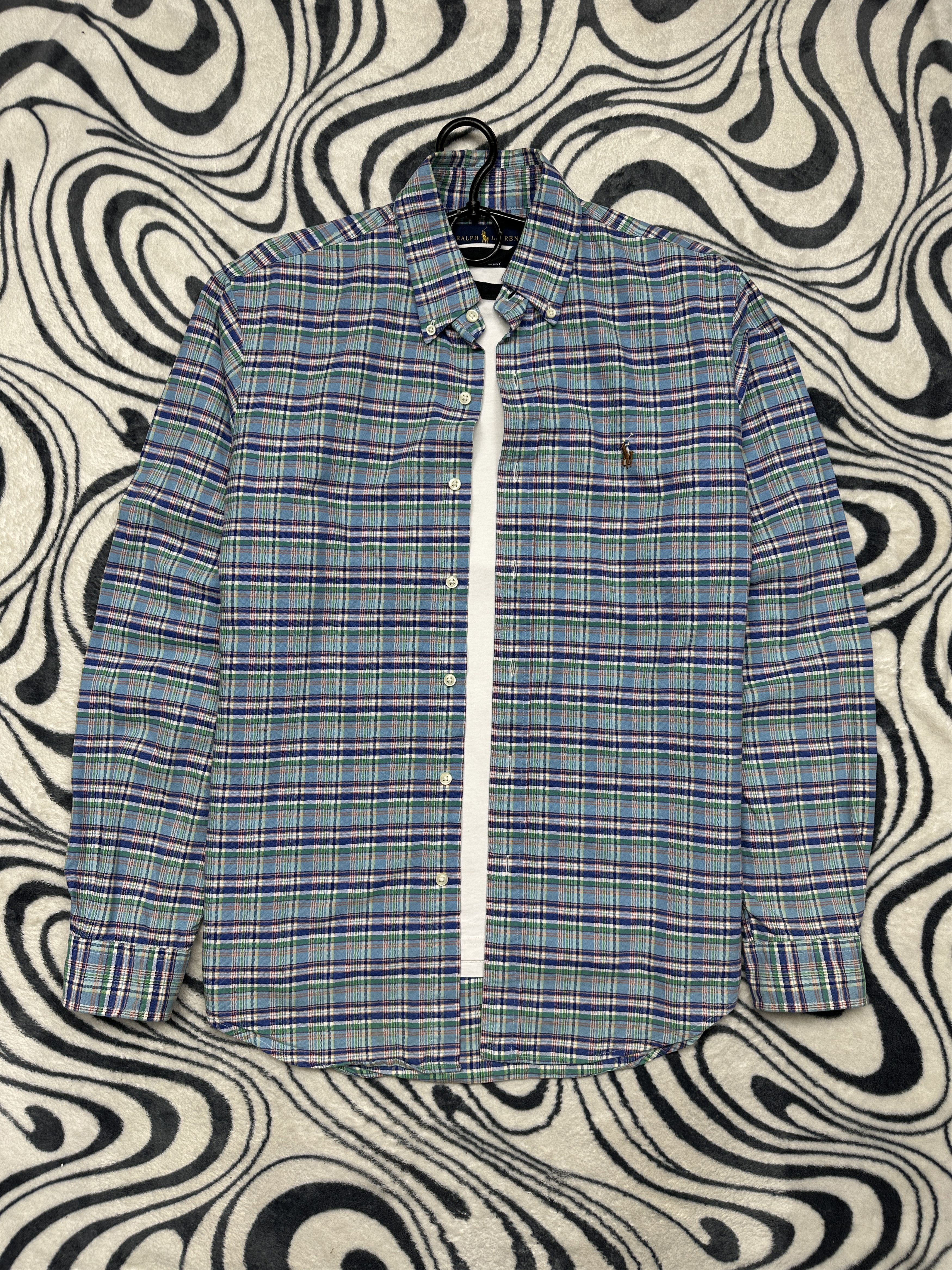 Polo Ralph Lauren Vintage Mens Long Sleeve Plaid Shirt