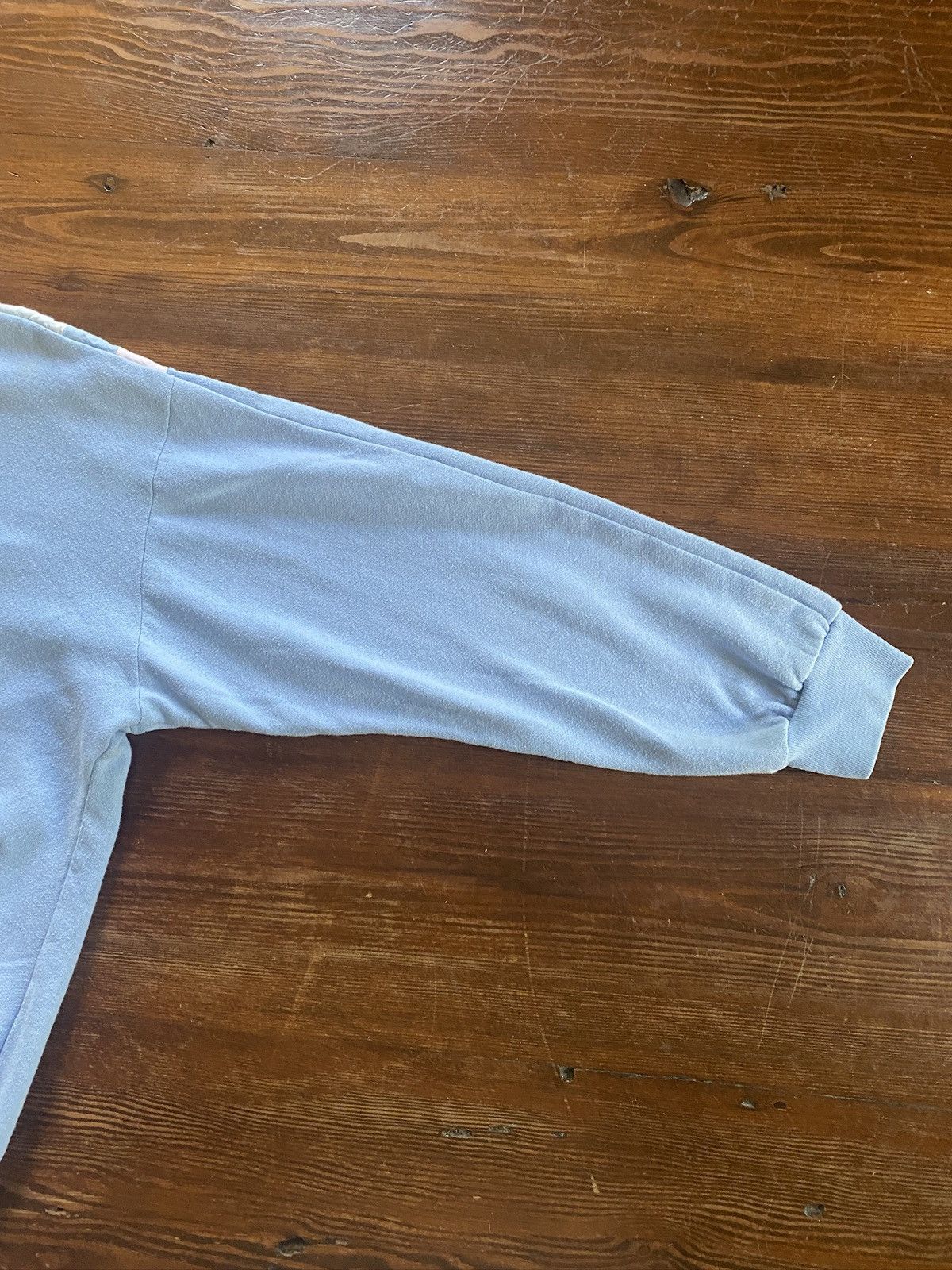 Vintage Vintage 80’s Mock Neck Baby Blue Pink Ski Sweatshirt Size US XS / EU 42 / 0 - 12 Thumbnail