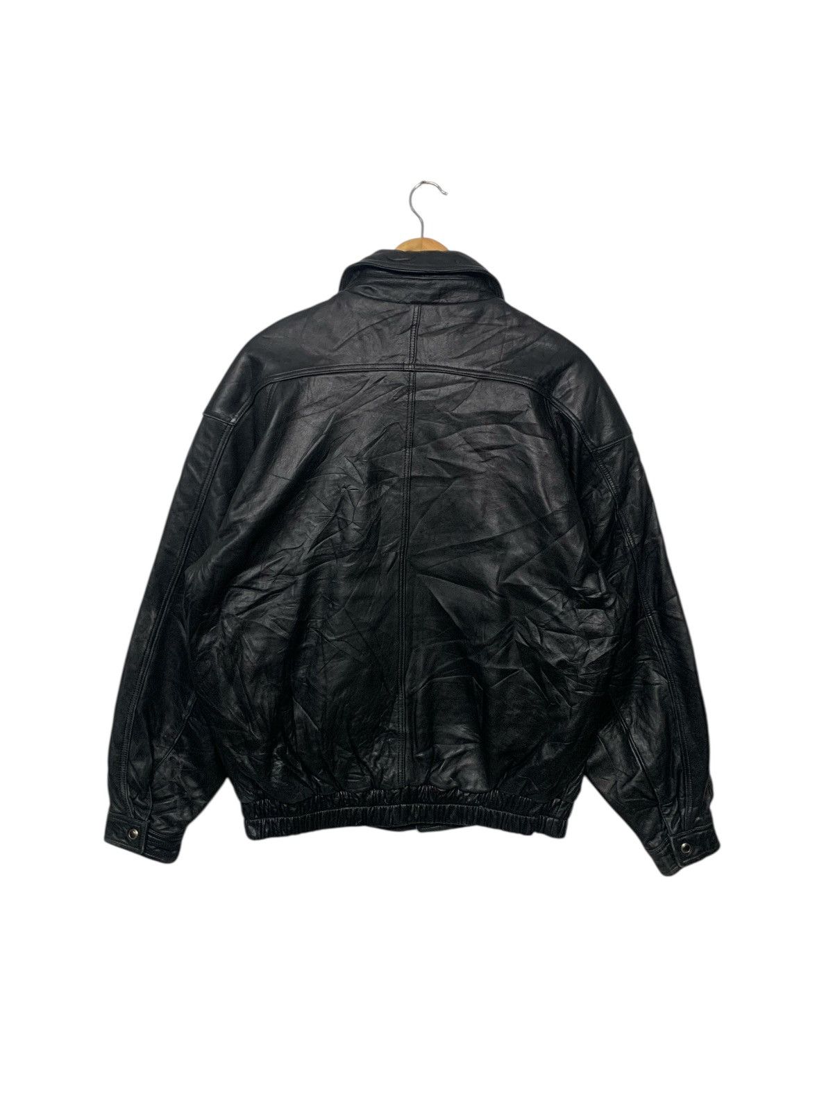 Vintage 90's Nicole St Gilles Zipper Down Leather Jacket