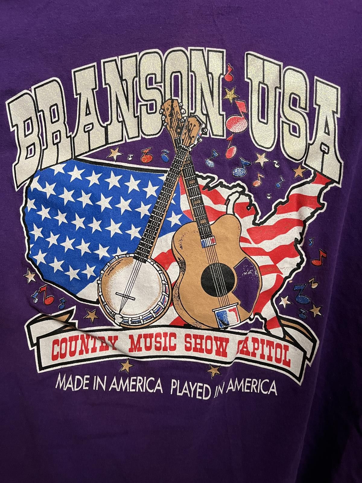 Designer VTG Branson USA T-shirt Country Music Capitol Tee - M Size US M / EU 48-50 / 2 - 3 Thumbnail