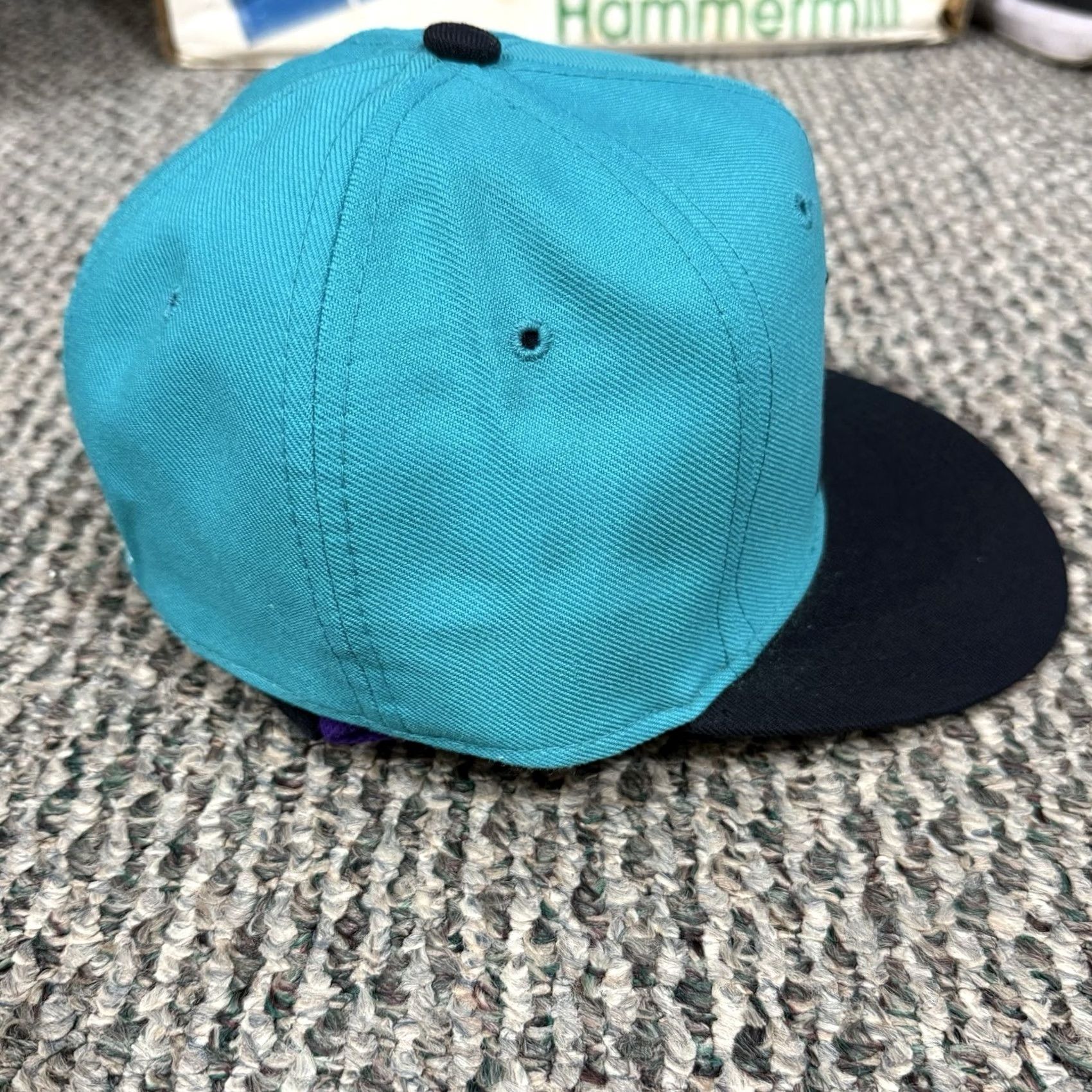 New Era VINTAGE New Era Florida Marlins Hat 6 5/8 Pro Model 90s Fitted Wool Cap MLB Blue Men Mens Cap Sports Baseball Hat Size ONE SIZE - 6 Thumbnail