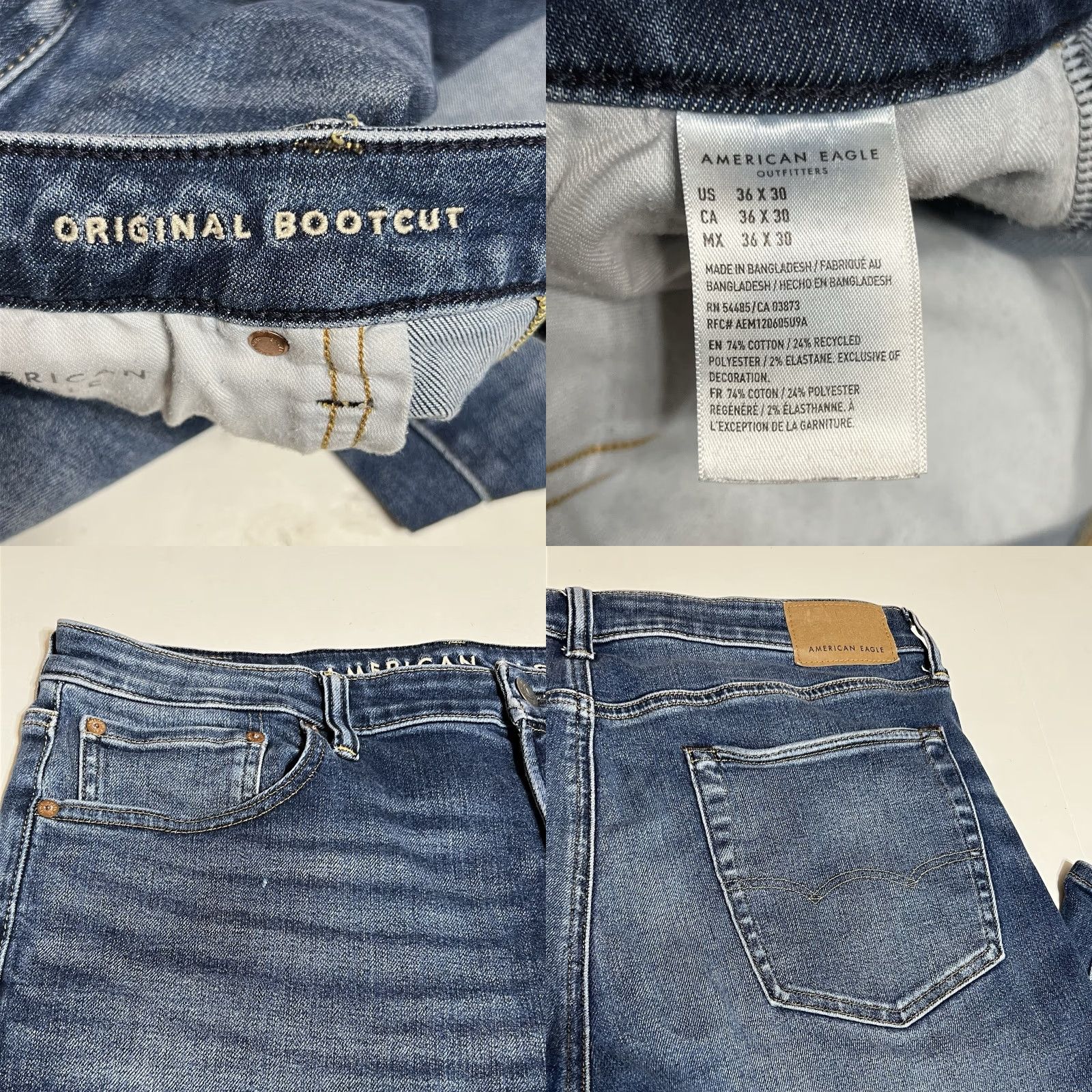 American Eagle Outfitters VINTAGE American Eagle Jeans Mens Bootcut 36x30 36x28 Blue Regular Rise Mid Stainless? 36 28? Size US 36 / EU 52 - 8 Thumbnail