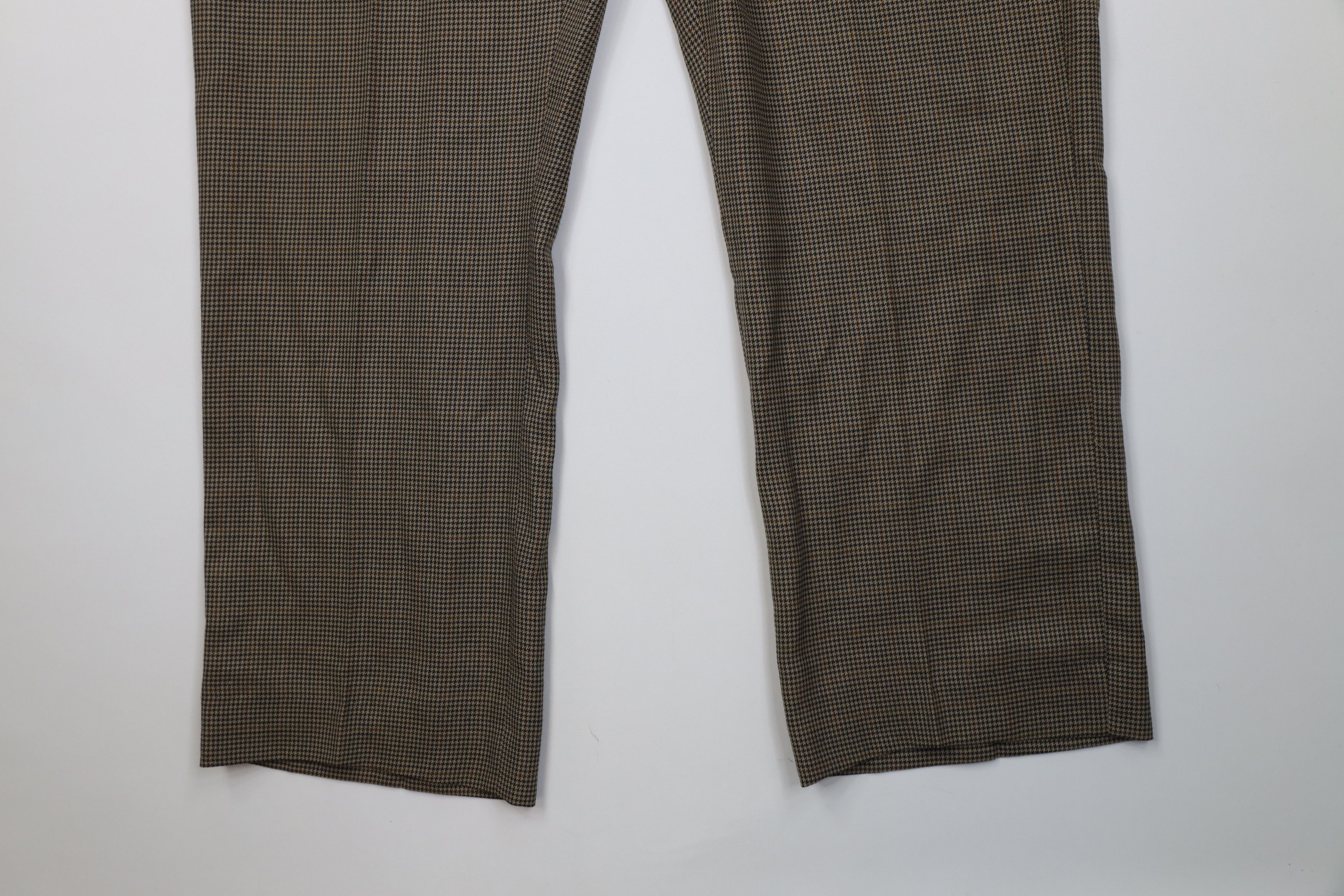 Orvis Vintage 70s Orvis Houndstooth Knit Wide Leg Chino Pants USA Size US 38 / EU 54 - 4 Thumbnail
