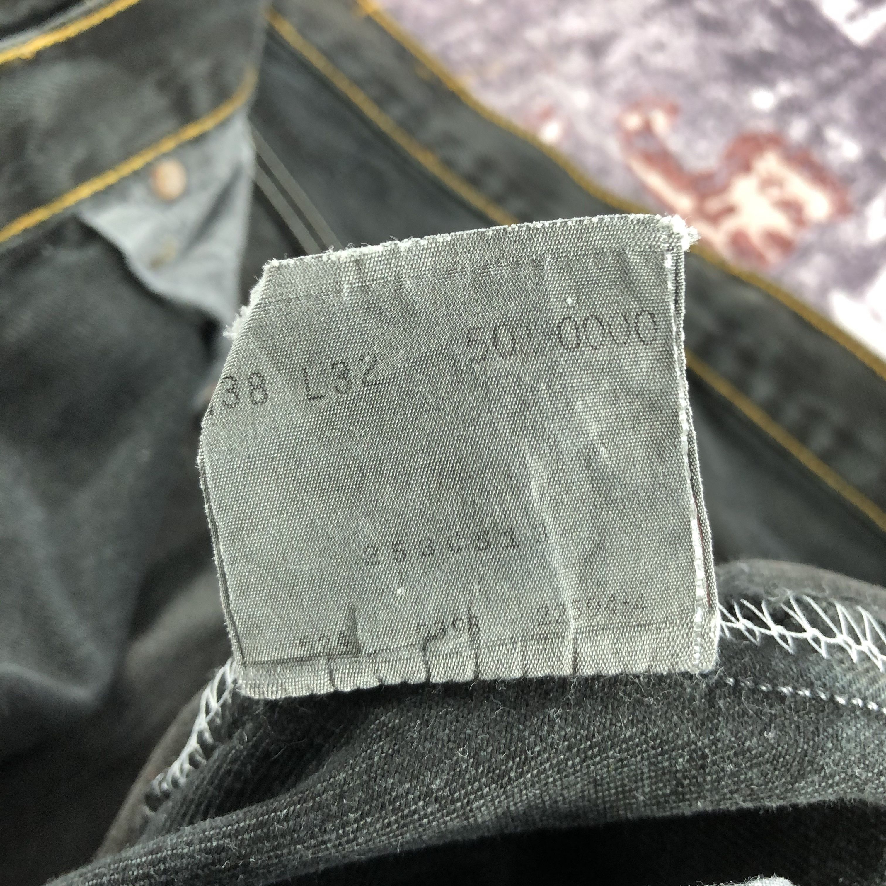 Levi's × Vintage 90s Vintage Faded Black Levis 501 Jeans-JM2508 Size US 37 - 11 Thumbnail