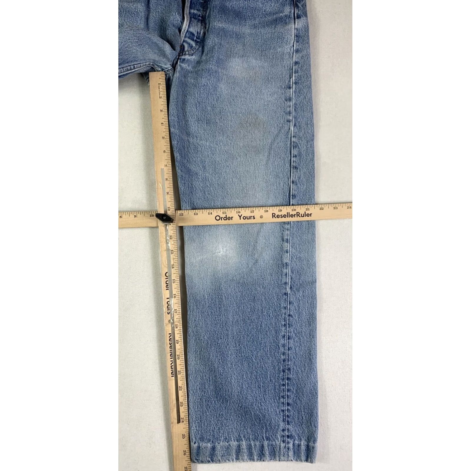 Levi's VINTAGE Levi's 501 Jeans 34x36 Made In USA Distressed Hemmed 32x26 90s Cowboy Hipster Retro USA Size US 32 / EU 48 - 4 Thumbnail