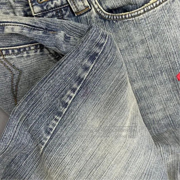 Balenciaga Balenciaga Embroidered Denim Pants in Light Blue. Size US 26 / EU 42 - 6 Thumbnail