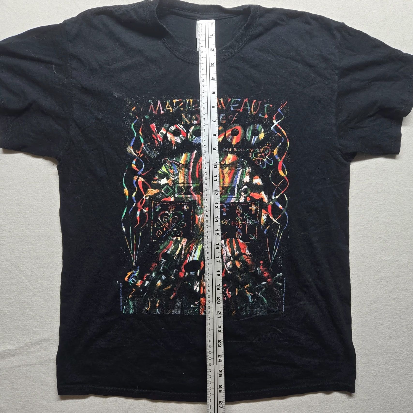 Gildan Marie Laveau’s House Of Voodoo New Orleans Bourbon Black T Shirt Men's L Large Size US L / EU 52-54 / 3 - 6 Thumbnail