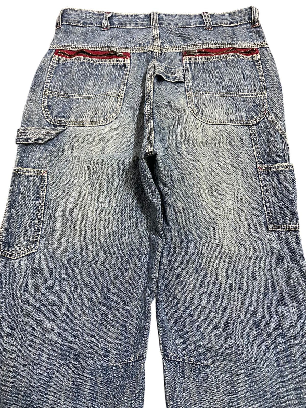Japanese Brand Vintage Japanese Brand Blue Wash Distressed Punk Baggy Jeans Size US 34 / EU 50 - 4 Thumbnail